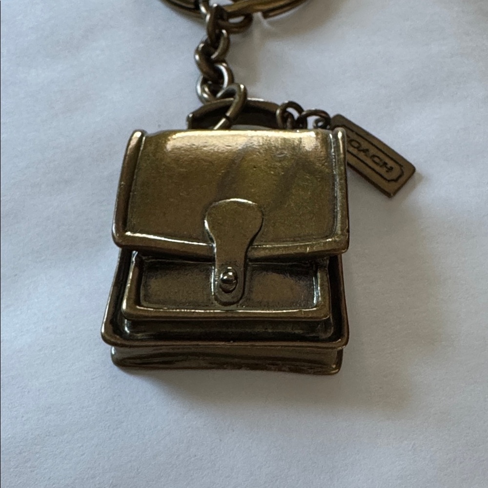 Coach Vintage Gold Miniature Bag Keychain - Picture 3 of 5